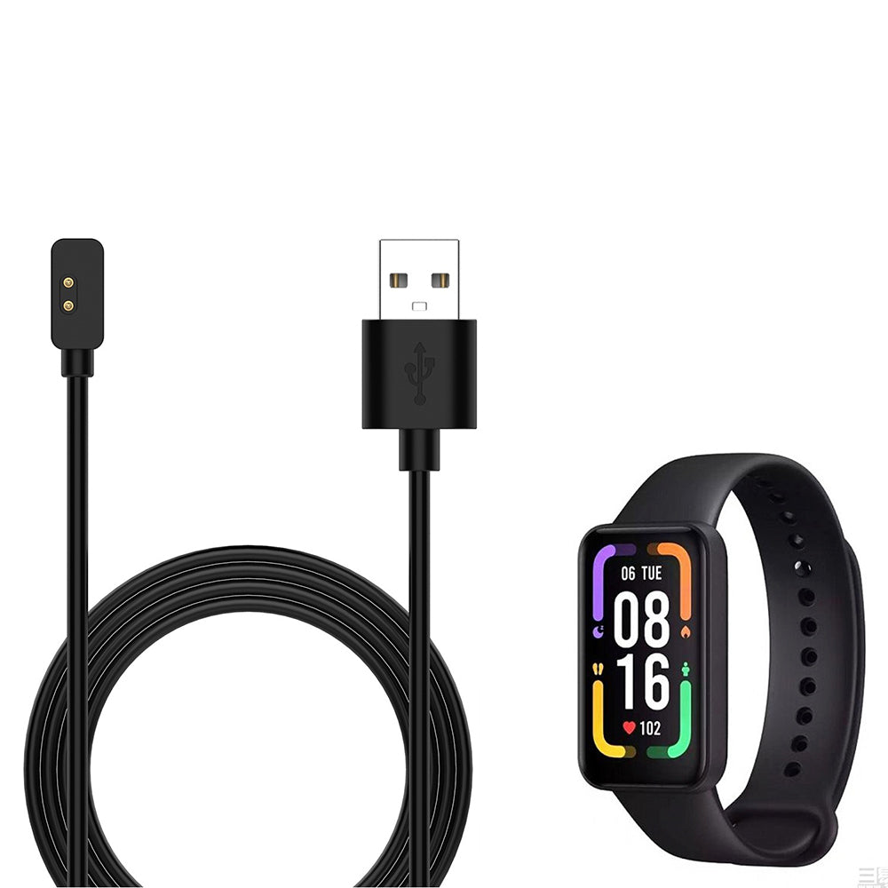 Cable de Carga Techsuit TXC2 para Xiaomi Smart Band 7 Pro / Redmi Watch 2 / Watch 2 Lite, USB-A, Negro