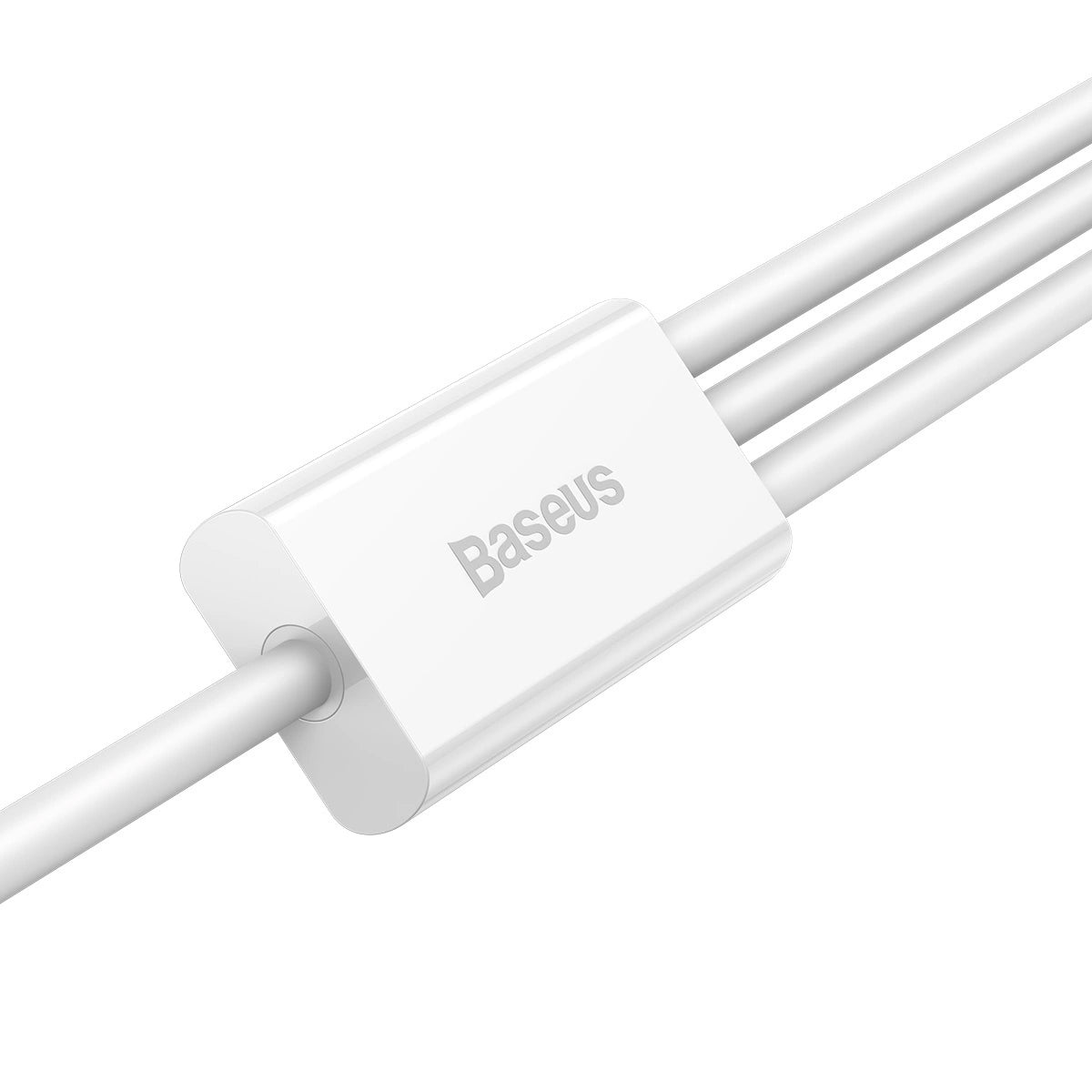 Cable de carga USB-A - Lightning / microUSB / USB-C Baseus Superior 3in1 Series, 20W, 0.5m, Blanco 