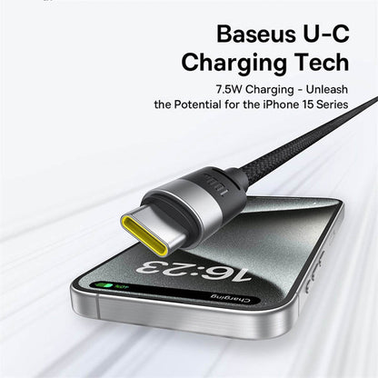 Cable de Carga USB-A - Lightning / microUSB / USB-C Baseus StarSpeed, 100W, 1.5m, Blanco P10319900211-00