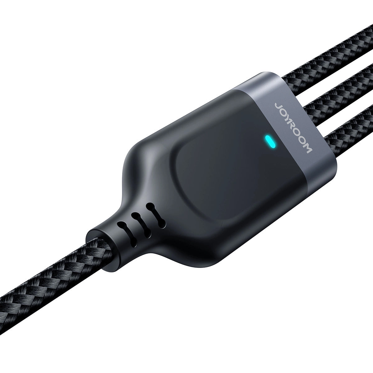 Cable de carga USB-A - Lightning / microUSB / USB-C Joyroom S-A18 3en1, 18 W, 0,3 m, negro 