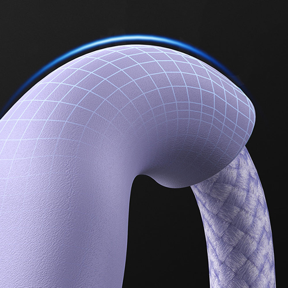 Cable de Carga USB-A - Lightning / microUSB / USB-C Baseus Flash Series II 3en1, 66W, 1.2m, Morado CASS040005