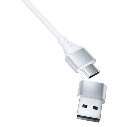 Cable de Carga USB-A / USB-C - Lightning / microUSB / USB-C 3MK Hyper 3in1, 12W, 1.5m, Blanco