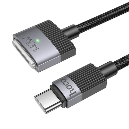Cable de Carga HOCO U141, USB-C - MagSafe 3, 140W, 1.8m, Negro