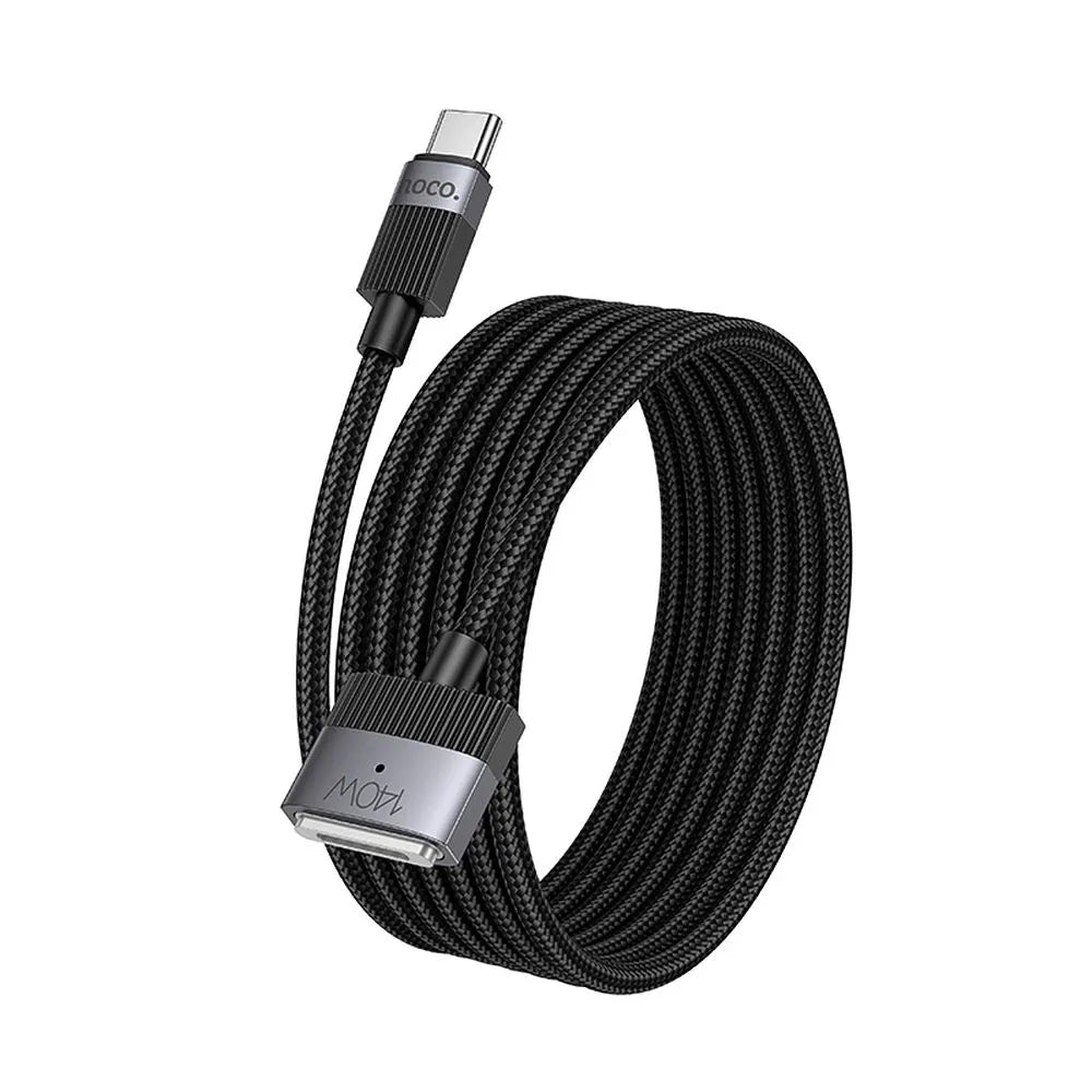 Cable de Carga HOCO U141, USB-C - MagSafe 3, 140W, 1.8m, Negro