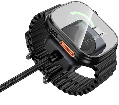 Cable de carga USB-C - USB-C HOCO CW66 2en1, 100W, 1.2m, Negro