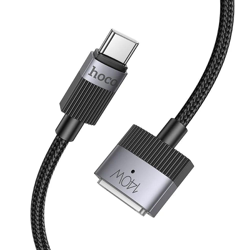Cable de Carga HOCO U141, USB-C - MagSafe 3, 140W, 1.8m, Negro