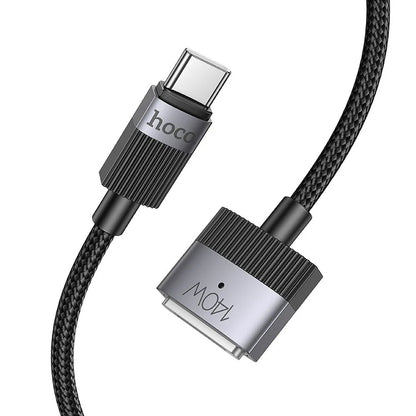 Cable de Carga HOCO U141, USB-C - MagSafe 3, 140W, 1.8m, Negro
