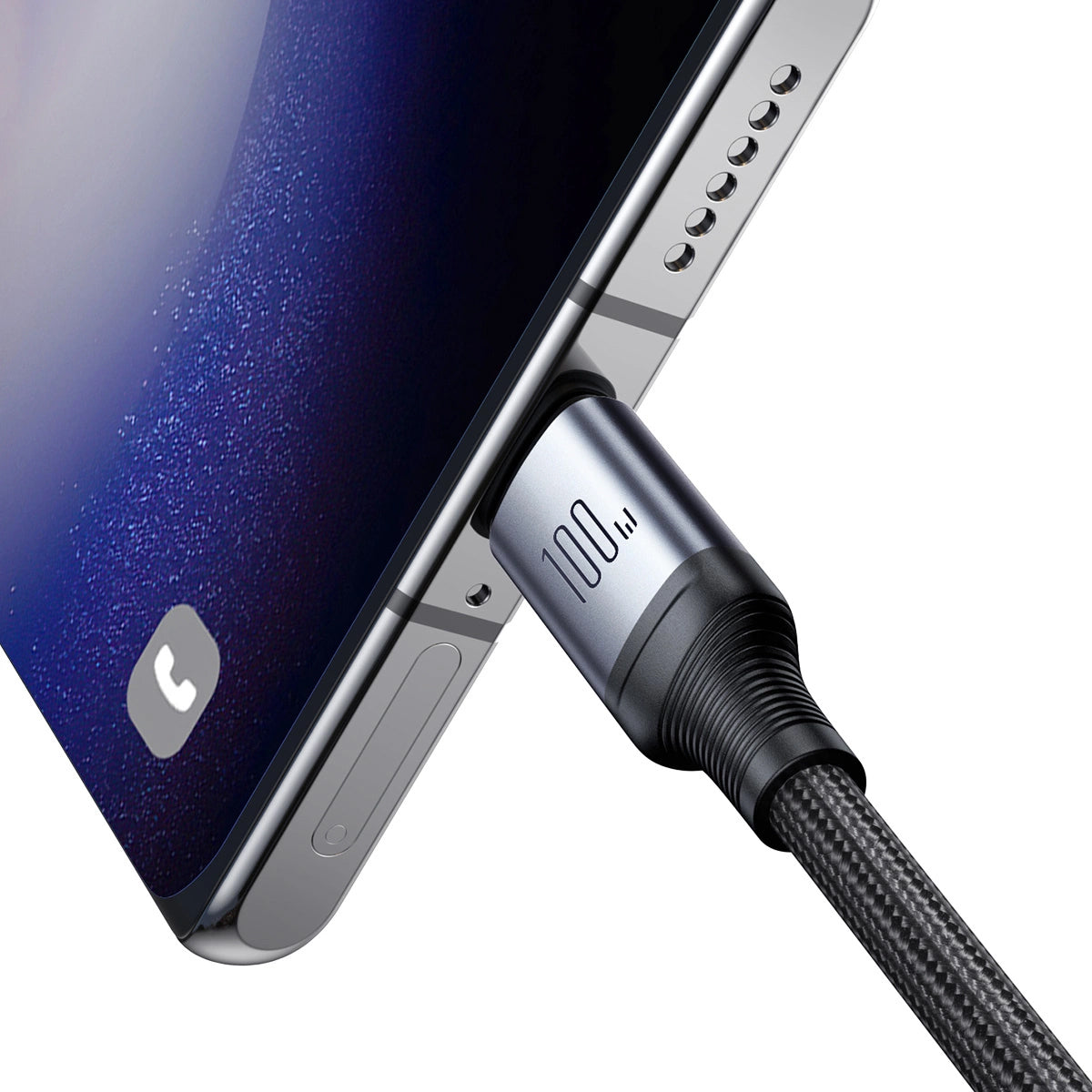 Cable de carga USB-C - USB-C Joyroom SA21-1T2, 100W, 1,5m, Negro 