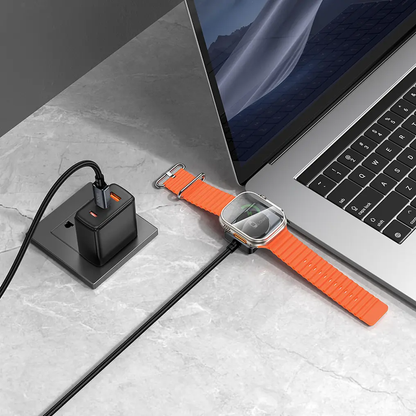 Cable de carga USB-C - USB-C HOCO CW66 2en1, 100W, 1.2m, Negro