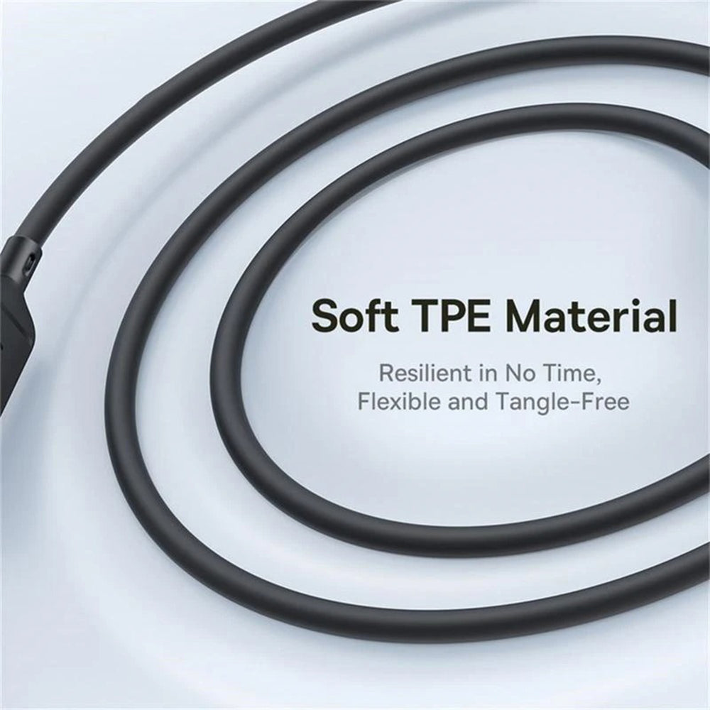 Cable de Carga USB-C - Lightning / microUSB / USB-C Baseus Silky 3in1, 100W, 1.5m, Negro P10376303121-01