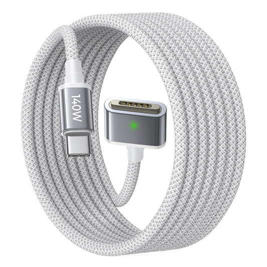 Cable de Carga USB-C - MagSafe 3 Lisen, 140W, 2m, Plateado YL0123070001