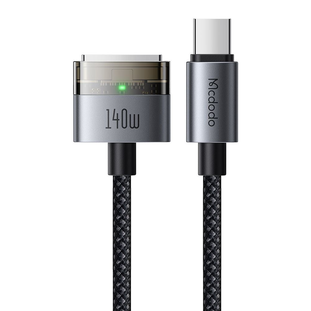 Cable de Carga McDodo CA-2070, USB-C - MagSafe 3, 140W, 2m, Negro