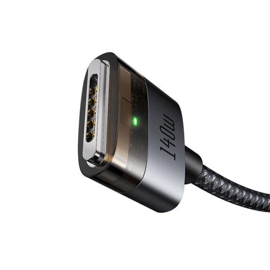 Cable de Carga McDodo CA-2070, USB-C - MagSafe 3, 140W, 2m, Negro