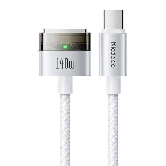 Cable de Carga McDodo CA-2071, USB-C - MagSafe 3, 140W, 2m, Blanco