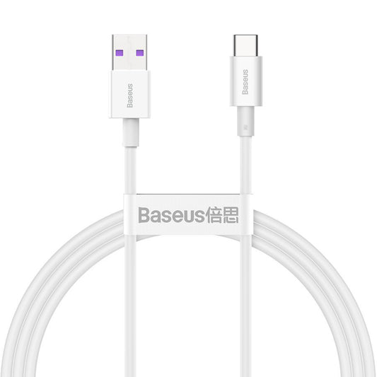 Cable de datos y carga USB-A - USB-C Baseus Superior Series, 66W, 1m, Blanco CATYS-02