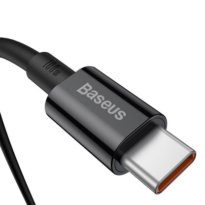 Cable de carga y datos USB-C - USB-C Baseus Superior Series, 100W, 2m, Negro CATYS-C01