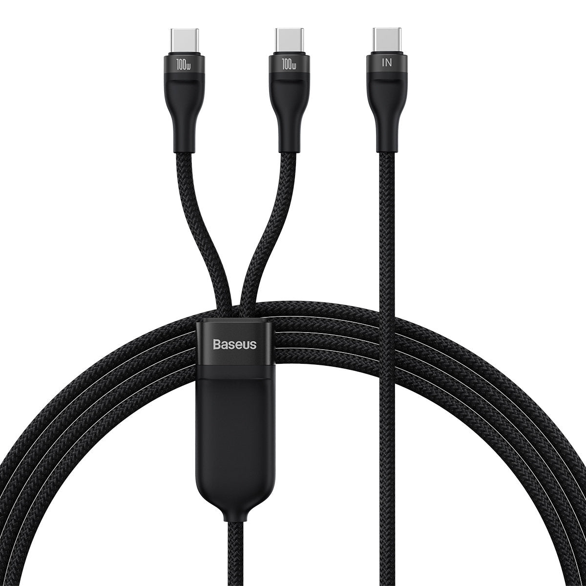 Cable de carga y datos USB-C - USB-C Baseus Flash, 100 W, 1,5 m, negro CASS060001