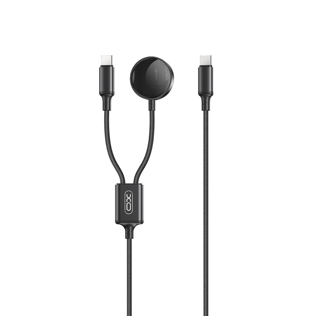 Cargador inalámbrico XO Design CX030 para Apple Watch Series, USB-C, Negro