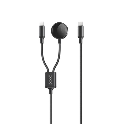 Cargador inalámbrico XO Design CX030 para Apple Watch Series, USB-C, Negro