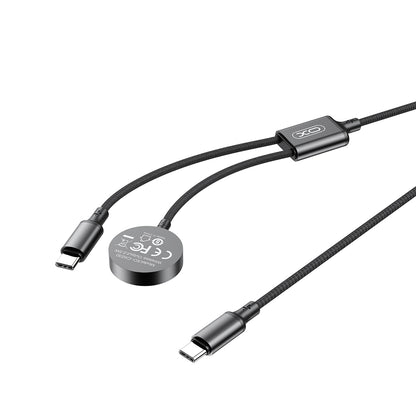 Cargador inalámbrico XO Design CX030 para Apple Watch Series, USB-C, Negro