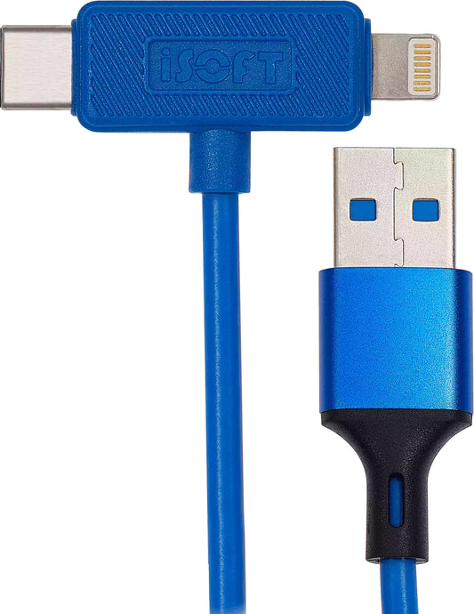 Cable Lightning / USB-C iSOFT IS-006 Modo Easy Restore para la serie Apple iPhone