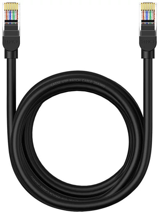 Cable de Red Baseus, UTP, Cat5, 3m, Negro B00133206111-04