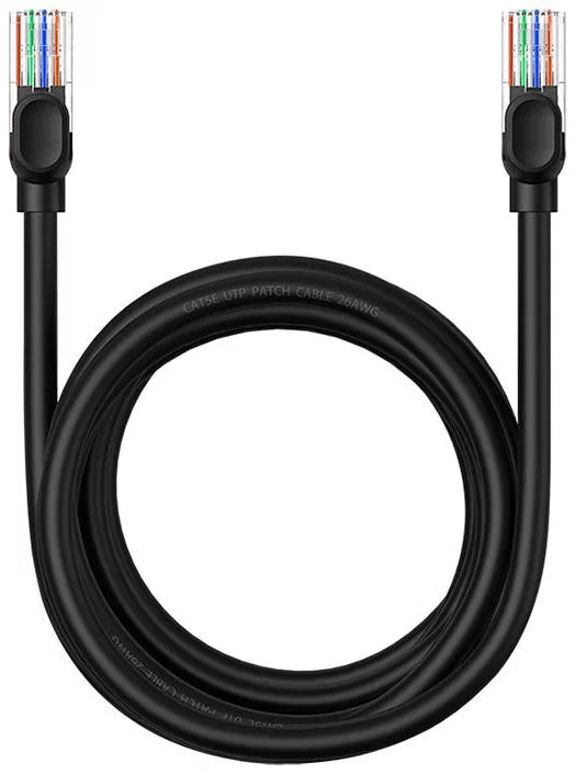 Cable de Red Baseus, UTP, Cat5, 3m, Negro B00133206111-04