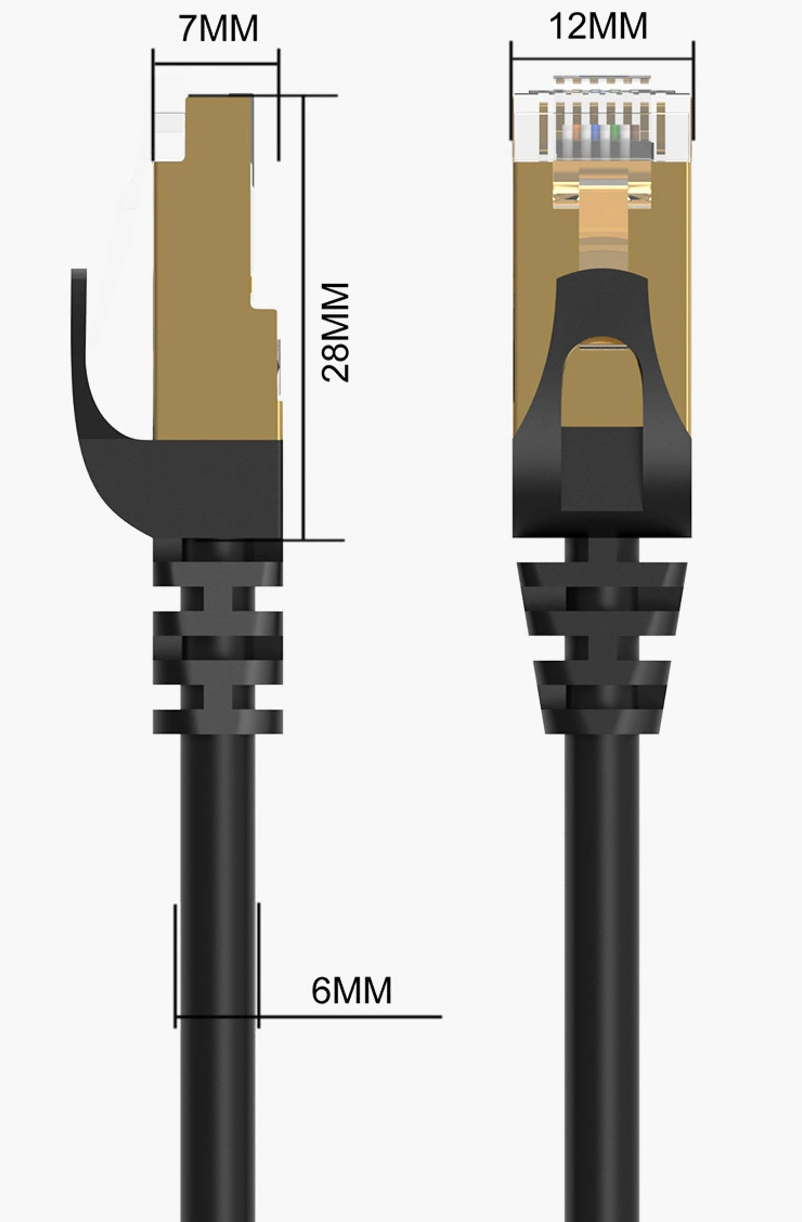 Cable de Red Orico PUG-C7, UTP, Cat7, 3m, Negro