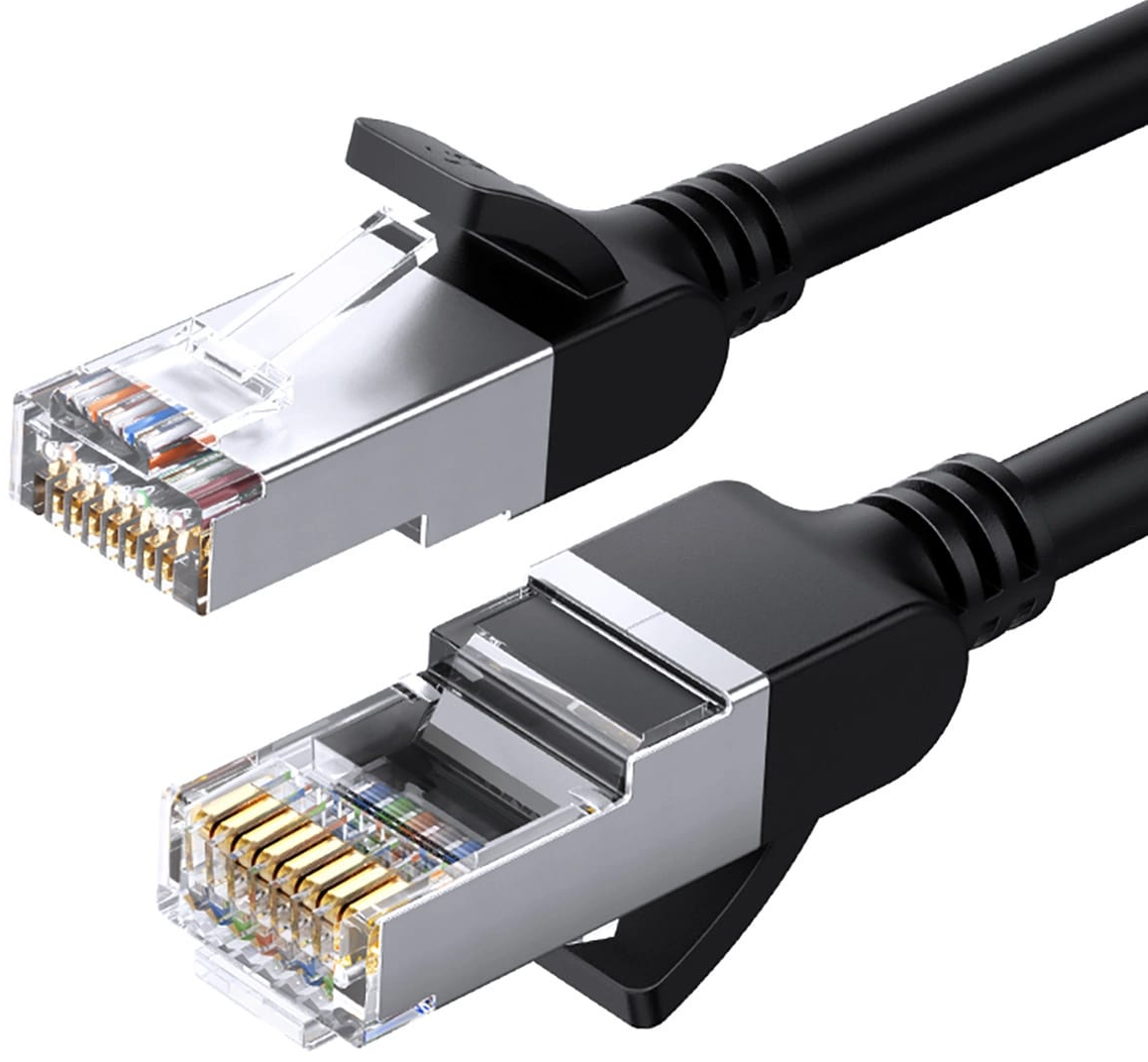 Cable de Red UGREEN NW101 Flat, UTP, Cat6, 3m, Negro