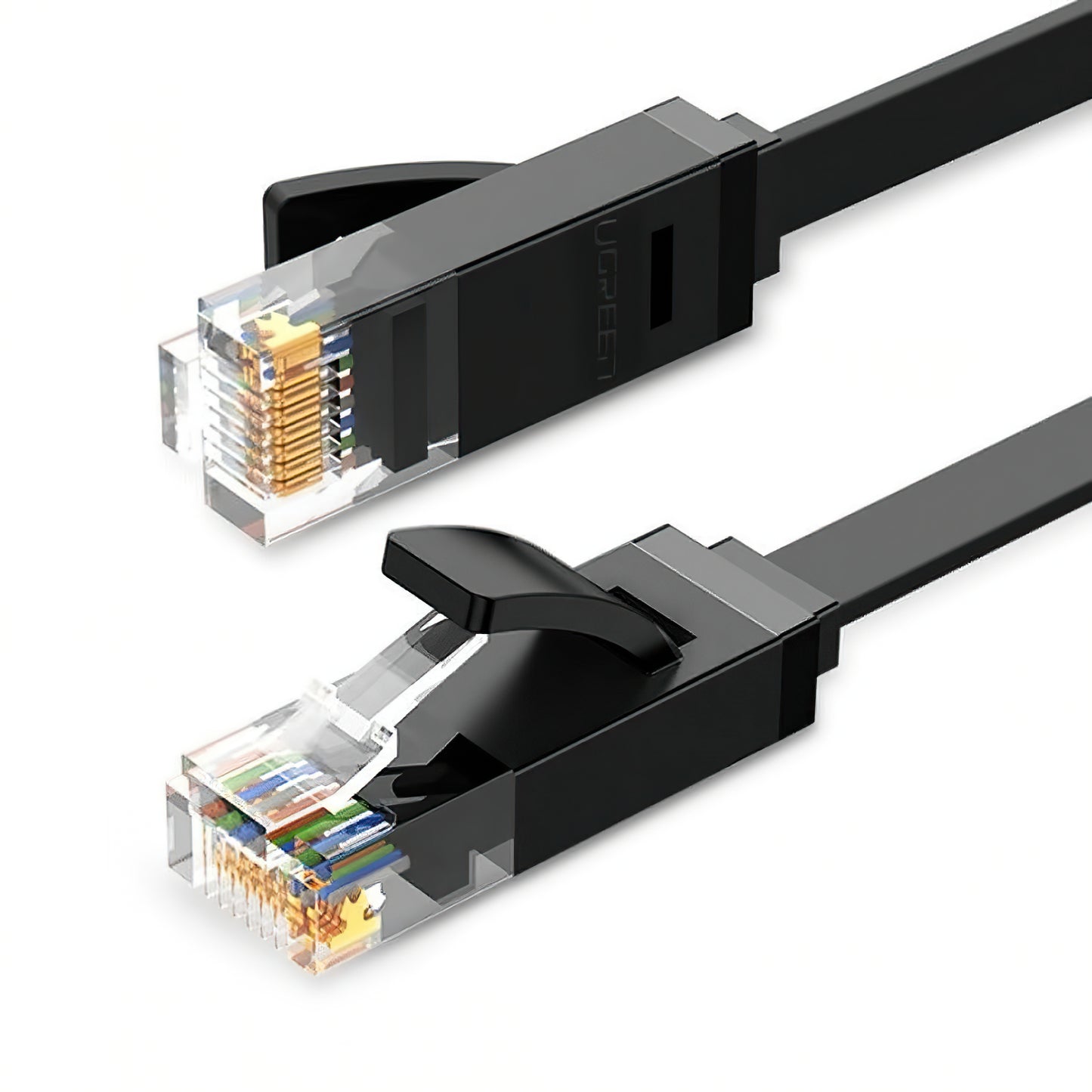 Cable de Red UGREEN NW102 Flat, UTP, Cat6, 3m, Negro