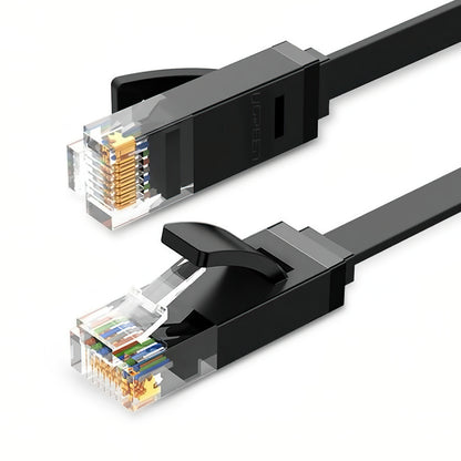 Cable de Red UGREEN NW102 Flat, UTP, Cat6, 3m, Negro