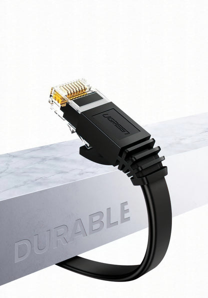 Cable de Red UGREEN NW102 Flat, UTP, Cat6, 3m, Negro