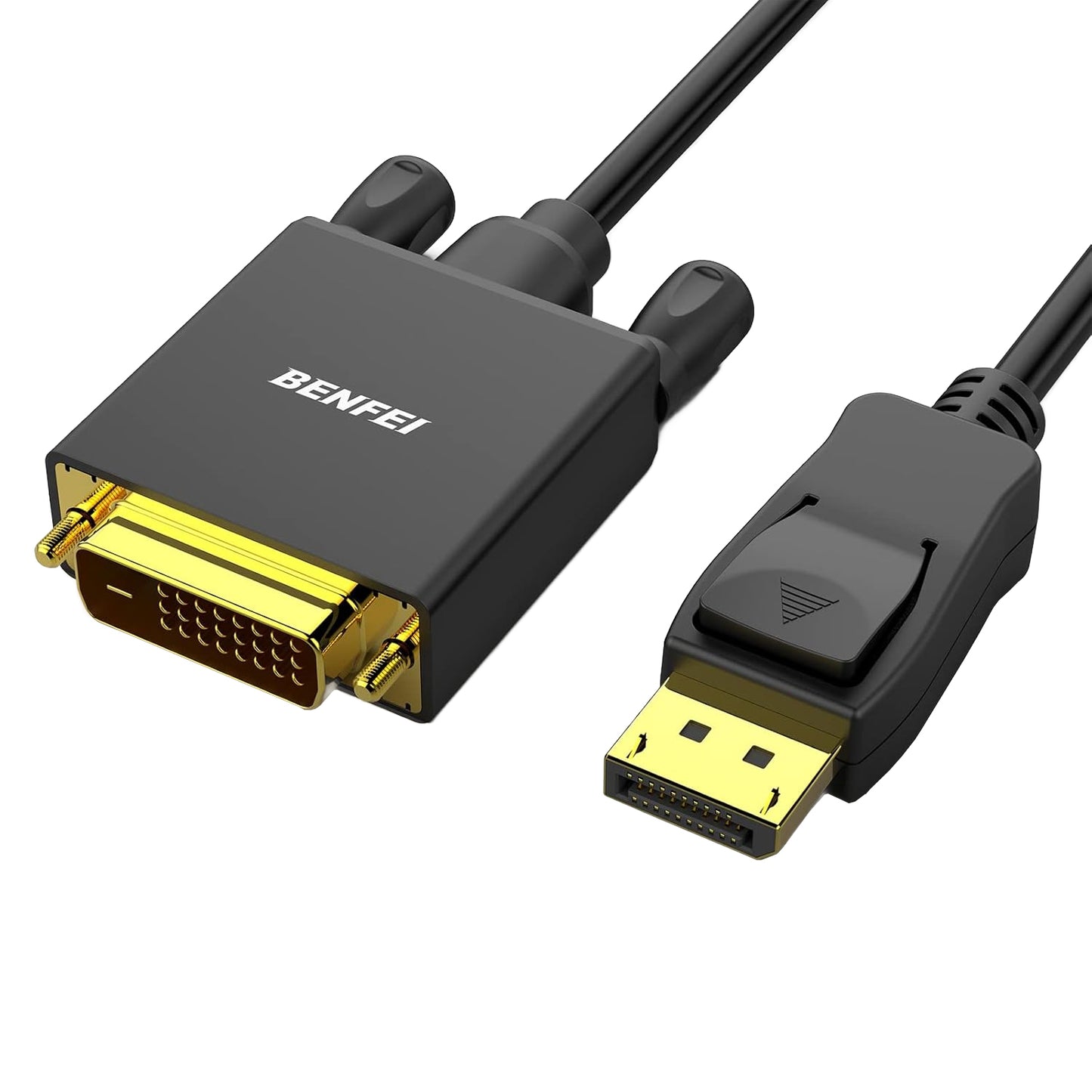 Cable de vídeo Benfei, DisplayPort - DVI, 1080P, 0.9m, Negro