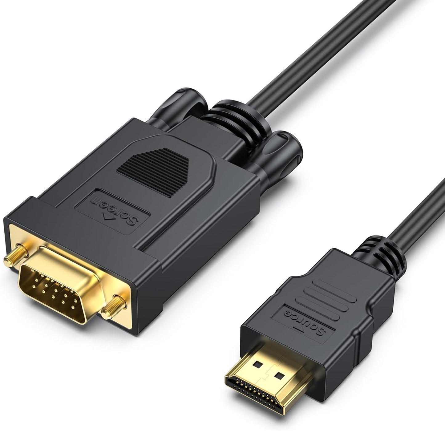 Cable de Video Benfei, HDMI - VGA, 1080P, 1.8m, Negro