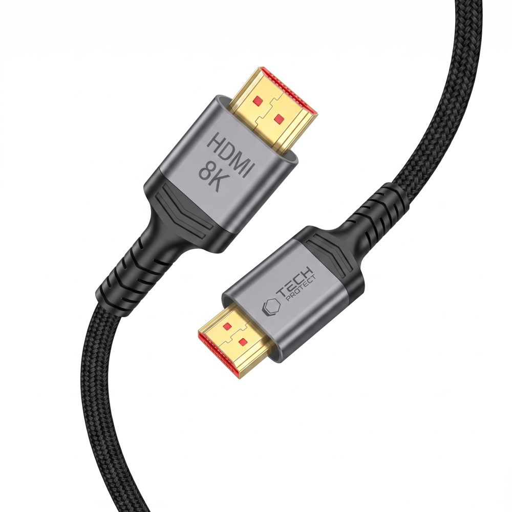 Cable de vídeo Tech-Protect Ultraboost 2, HDMI - HDMI, 8K, 2m, Negro