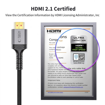 Cable de vídeo Tech-Protect Ultraboost 2, HDMI - HDMI, 8K, 2m, Negro