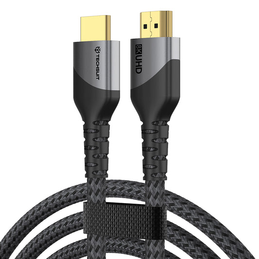 Cable de vídeo Techsuit NexusVision Pro CX3, HDMI - HDMI, 8K, 2m, Gris