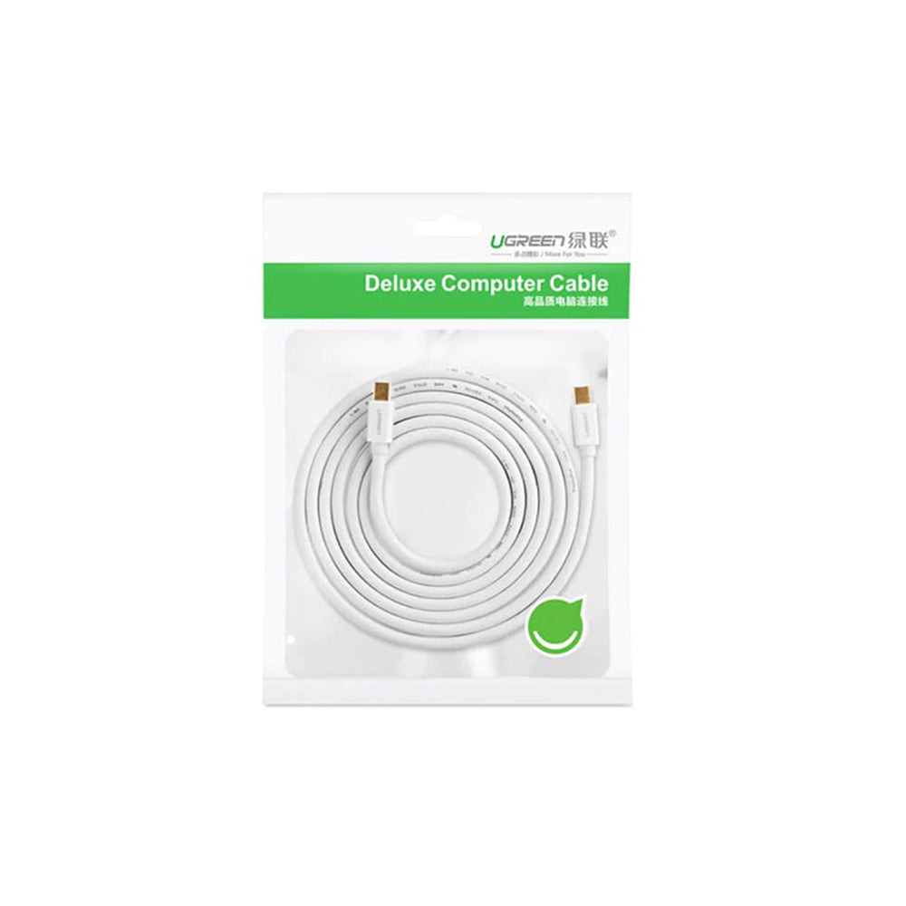 Cable de Video UGREEN, MiniDisplayPort - MiniDisplayPort, 4K, 2m, Blanco