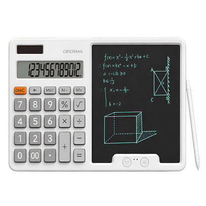 Calculadora de escritorio con tableta de escritura Deerma JX01, gris