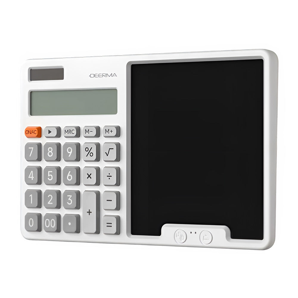 Calculadora de escritorio con tableta de escritura Deerma JX01, gris