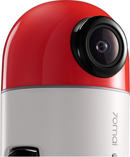 70mai Dash Cam Omni 360 X200, 1080P, 128Gb, Wi-Fi, GPS, AI, Control por voz, Pantalla de 1,2 pulgadas, Rosie X200-128-RED