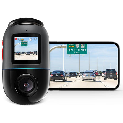 70mai Dash Cam Omni 360 X200, 1080P, 32Gb, Wi-Fi, GPS, AI, Control por Voz, Pantalla 1.2inch X200-32-BK