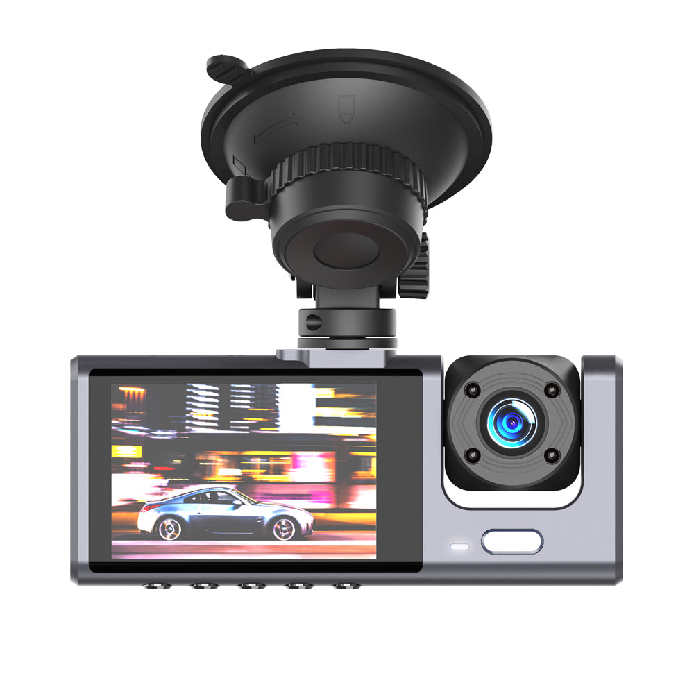Cámara Auto Delantera Trasera XO Design XJ03, 1080P, Pantalla 2 pulgadas