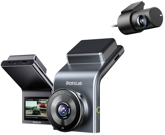 Cámara de Coche Delantera y Trasera Botslab G300H Plus, 4K, Wi-Fi, GPS, Pantalla 2.4 pulgadas