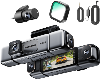 Cámara Auto Delantera y Trasera Botslab G980H 4CH, 3K, Wi-Fi, GPS, Pantalla 3.18 pulgadas