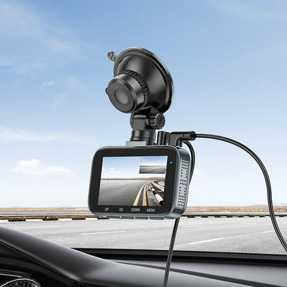 HOCO Driving DV6, 1080P, 3inch Display, Cara trasera frontal de la cámara del coche 