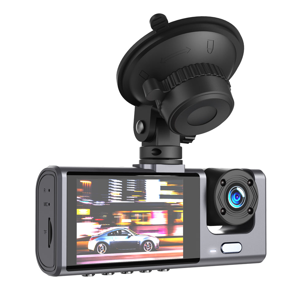 Cámara Auto Delantera Trasera XO Design XJ03, 1080P, Pantalla 2 pulgadas