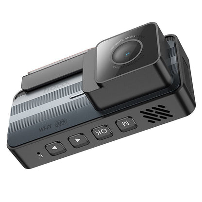 Cámara Auto Delantera Trasera HOCO DV12, 2K, Wi-Fi, GPS, Pantalla de 3.69 pulgadas