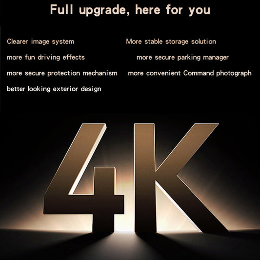 Cámara Auto Delantera Trasera Yesido KM15, 4K, Wi-Fi, Pantalla de 2 pulgadas