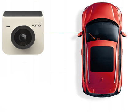 Cámara de coche 70mai Dash Cam A400, 2K, Wi-Fi, pantalla de 2 pulgadas, beige